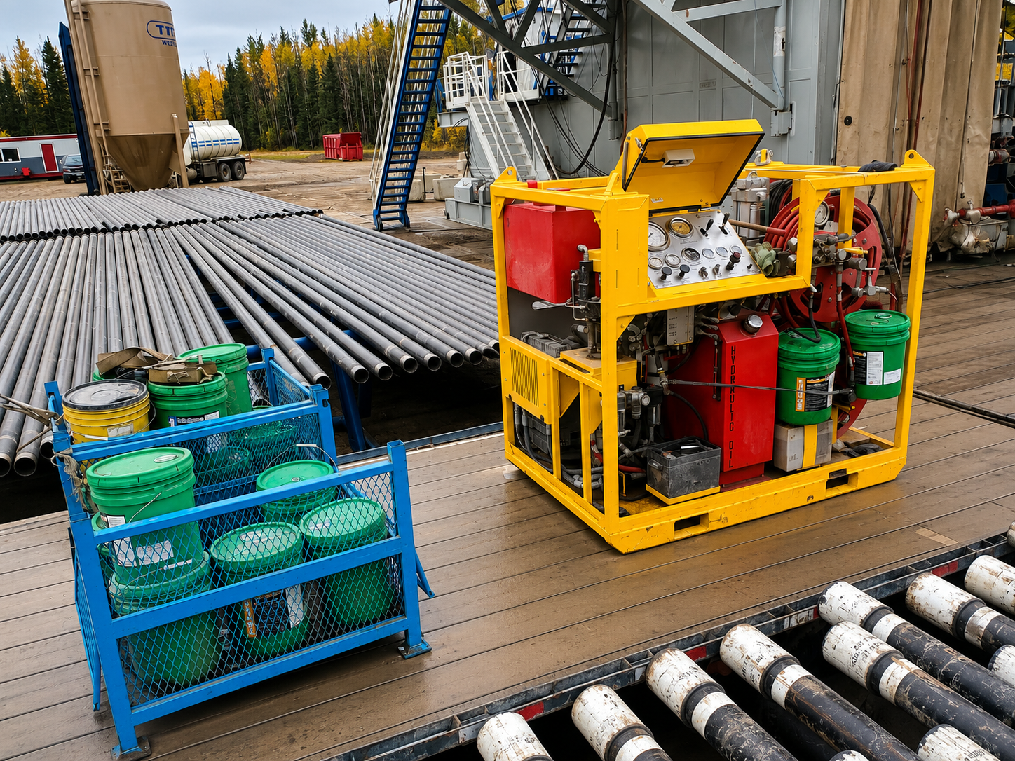 Halcyon hotshot pressure control wireline oilfield hauling