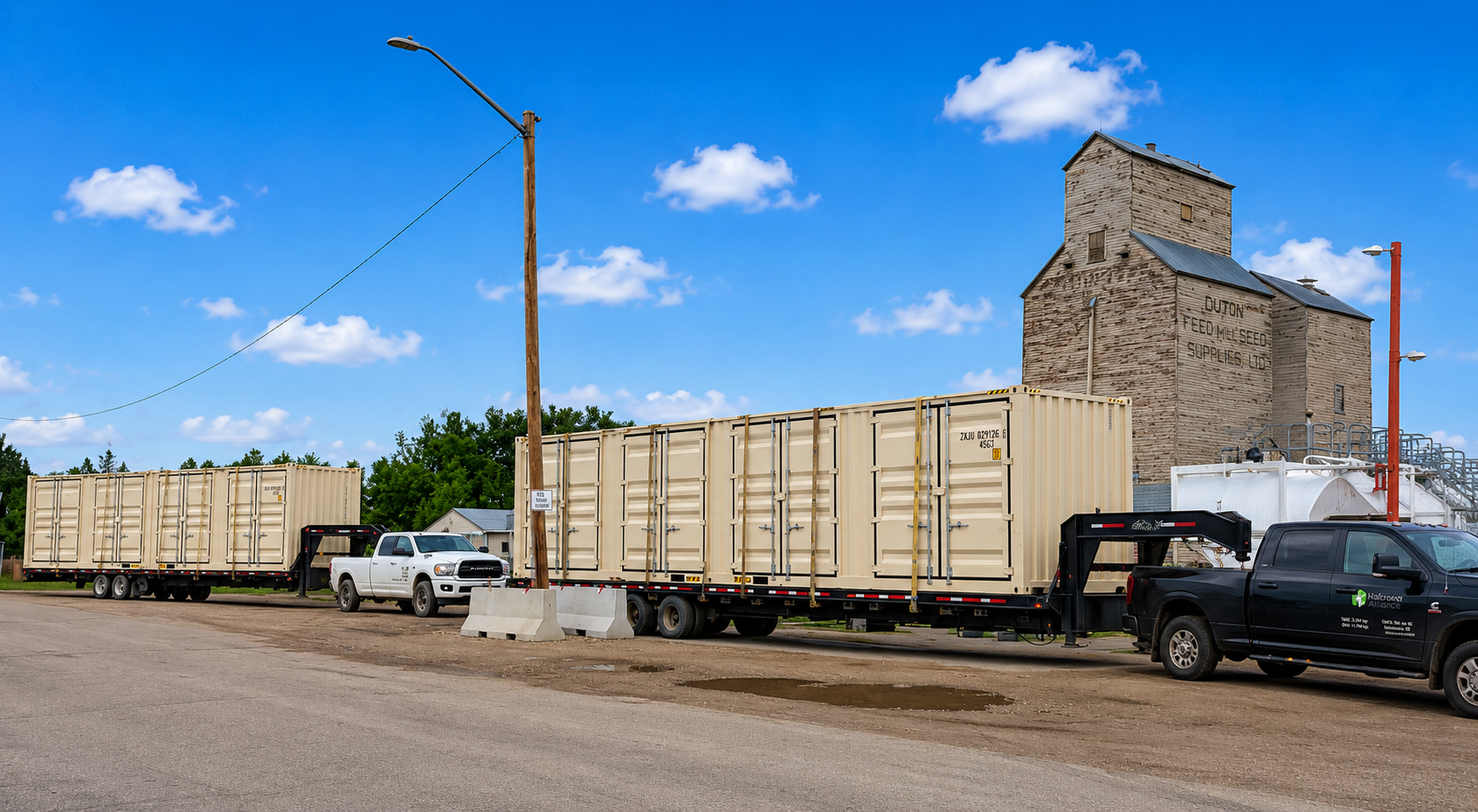 hauling halcyon dino storage seacan container